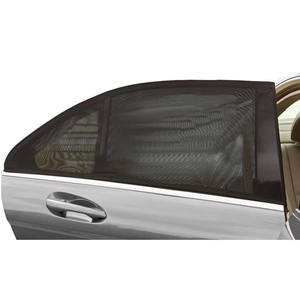 ม่านบังแดด<span class=keywords><strong>รถ</strong></span>ยนต์แบบแม่เหล็กติดกระจกหน้าและหลัง พร้อมป้องกันรังสียูวี ทำจากไนลอนตาข่ายแบบสปอร์ต <span class=keywords><strong>รู</strong></span>เล็ก สภาพใหม่ - Product Image 3