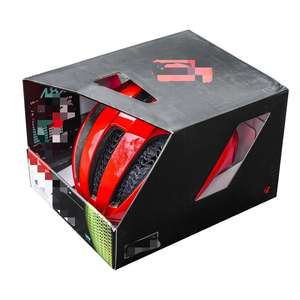 Emballage de casque exquis, boîtes à chapeaux personnalisables, boîtes à casque en carton ondulé, emballage de casque de vélo, portable et pliable. - Product Image 1