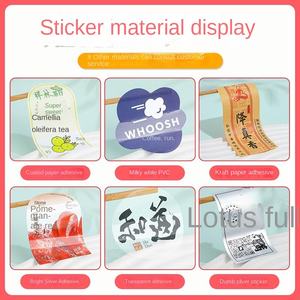 Etiquetas Adhesivas Transparentes Personalizadas a Prueba de Agua para Bebidas, Etiquetas para Té con Leche, Fresas y Frutas con Diseño Gratuito, Papel Recubierto - Product Image 3