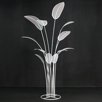 Présentoirs de mariage créatifs et détachables en fer forgé de luxe, motif feuille de bananier, IMUWEN Modèle 6041506, pour usage intérieur/extérieur, Décoration Fujian