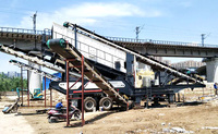 Alibaba populaire Mobile concasseur de pierres criblage usine Portable mâchoire concasseur de pierres fabricant 50-80TPH 90 -- 650 t/h Stable