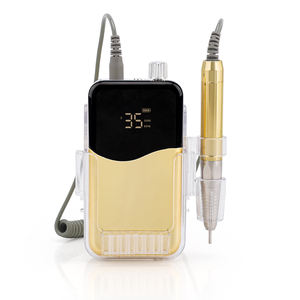 Mis beauty Beste E-Datei Gold Farbe wiederauf ladbar 35000 U/min Akzeptieren Private Logo 85W Brush less Slim Handle Nagel bohrer für Salon - Product Image 4