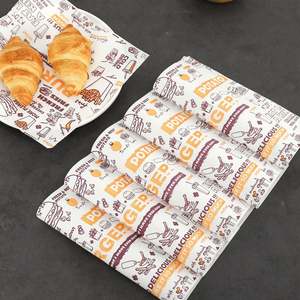 Custom 12" X 12" Grease Proof Brown Food <b>Paper</b> Wax Wrap <b>Paper</b> Sheets for Sandwich <b>Burger</b> <b>Wrapping</b> <b>Paper</b> - Product Image 2