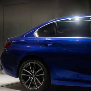 1.52*17m Pet Crystal Super Glossy Midnight Blue Air Channel <b>Removable</b> Glue <b>Vinyl</b> Wrap Rolls for Car - Product Image 3