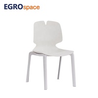EGROspace Chaise de formation empilable en plastique haut de gamme et durable pour conférences et bureaux