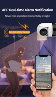 Cámara de Seguridad Inteligente Tuya PTZ 4K, Cámara IP HD de Doble Lente, Visión Nocturna Inteligente para el Hogar, Magnética, Inalámbrica, WiFi, Nube, Zoom Óptico 40x