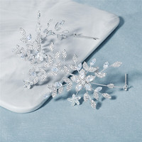 RE3896 Design Unique Luxe Zircon Cubique Diadème de Mariage Bandeau en Cristal pour Mariées