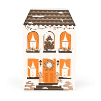 Belle boîte cadeau de Noël en forme de maison, boîte d'emballage personnalisée, boîte d'emballage magnétique