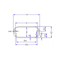Boîtier en aluminium anodisé boîtier électronique boîtier de jonction boîtier PCB boîtier Rail Din
