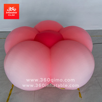 Conception personnalisée de la publicité énorme fleur géante gonflable avec souffleur d'air pour la scène