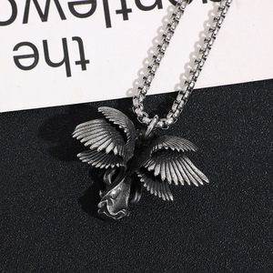 Collar con Colgante de Ángel de Seis Alas yunnique, Acero Inoxidable, Unisex, Joyería de Regalo con Diseño de Alas - Product Image 3