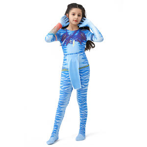 Disfraz <span class=keywords><strong>de</strong></span> <span class=keywords><strong>Jake</strong></span> Sully y Neytiri <span class=keywords><strong>de</strong></span> XJ TV & Movie, Traje Zentai, Mono para Niños y Adultos, Disfraces <span class=keywords><strong>de</strong></span> Halloween, Conjunto Familiar - Product Image 4