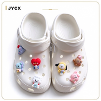 Breloques de chaussures personnalisées BT21 en gros, accessoires de chaussures DIY K-pop Cartoon Jibbitz