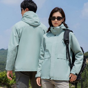 Autumn Winter Fleece Lined <b>3</b> In <b>1</b> Windproof Breathable Hooded Mountaineering <b>Jacket</b> For Men <b>Women</b> Outdoor Hiking Clothing <b>S</b> M L - Product Image 5