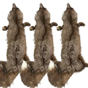 キツネポンポンウシャンカ帽子用中国Hebei fur Nutrual Coffee Fur Fox Pelt