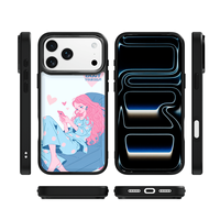 Coque de téléphone AG Feeling Black Edge avec motif Gilding Love you pour iPhone 17, 17 Pro Max, 16 Pro, 15, 15 Pro Max, 15 Pro, 14 Pro Max – Coque magnétique