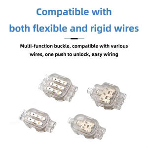 Connecteur de câble étanche à <span class=keywords><strong>connexion</strong></span> <span class=keywords><strong>rapide</strong></span> IP68 Série B 3 à 3, rempli de gel, 32A 250V - Product Image 2