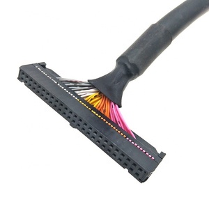 สายเคเบิลริบบิ้นแบบแบนป้องกันสัญญาณรบกวนชนิดกลม 300V 2464 28awg 50 พิน พร้อมหัวต่อ IDC สำหรับชิ้นส่วนต่างๆ - Product Image 4