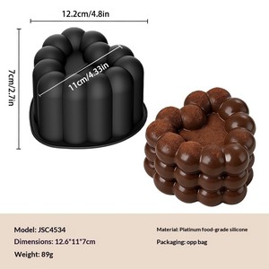 Stampo in Silicone Rotondo da 4 Pollici per Torte Mousse, Vassoio da Forno a Cavità Singola - Product Image 4