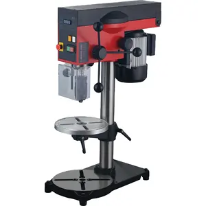 Variable Speed Benchtop Drill Press with Beveling Work-table Tabletop Drilling Machine for Wood 50mm Spindle Travel