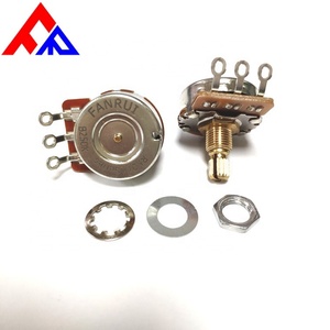Venta Directa de Fábrica: Potenciómetro de Guitarra Bajo de Película de Carbono Rotatorio de Alta Estabilidad de 24mm, Eje de Cobre B250K 20% 10000 - Product Image 3