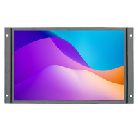 Moniteur LCD industriel large écran de 19 pouces avec écran tactile capacitif, design à cadre ouvert, écran plat HD, interface USB