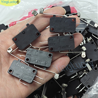 ZIPPY Micro interrupteur 3 broches bornes 4.8mm bouton de manette d'arcade 1 an pour poussoir à pièces alimenté par batterie pièce de langue anglaise