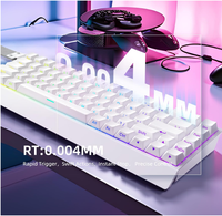 Clavier de jeu filaire MARS Mer68 Max, précision 0,001 ms RT, polling 8 kHz, axe magnétique Starlight, disposition 68 touches