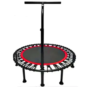 BCAN 36/38 Foldable Mini Trampoline, Fitness Trampoline with Safety Pad,  Stable & Quiet Exercise Rebounder for Kids Adults Indoor/Garden Workout Max