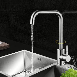 Classic Modern American Style Long Neck Industrial Commercial Kitchen Accessories 304ss Stainless Steel Kitchen Sink Mixer Taps - Product Image 3