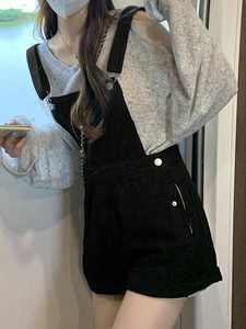 <strong>Women</strong> <strong>Salopette</strong> Jean Short Jumpsuit Plain Adjustable Strap Denim Overalls Shortalls <strong>Women'S</strong> Denim Jeans Overalls - Product Image 2