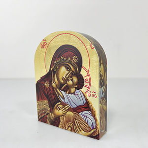 Uv in K9 Mô hình tinh thể vòm chặn giấy thánh mẹ Cổ Tích theo chủ đề khắc đánh bóng trang trí lưu niệm MH-F0262 - Product Image 2