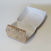 Envases de Papel Ecológicos para Hamburguesas, Papas Fritas, Pollo Francés, Comida para Llevar, Cajas de Embalaje para Comida Rápida con Logotipo Personalizado