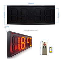 Jhering 12 Zoll rote LED-Digitaluhr Große 7-Segment-Wand-Timer-Anzeige mit hoher Temperatur Luft feuchtigkeit