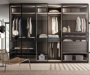 Armario Moderno de Madera Personalizado con Puertas de Vidrio y Almacenamiento para Muebles de Dormitorio - Product Image 1