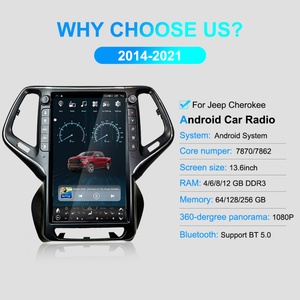 Radio para Auto de 13.6 Pulgadas para Jeep Cherokee 2014-2021, Android 13, Pantalla Táctil, Carplay, Reproductor Multimedia, GPS, Navegación - Product Image 2