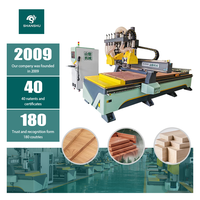 Fresadora CNC Multifunción de Alta Rentabilidad con Husillos de 6KW, Doble Sierra y Engranajes para Fabricación de Muebles y Puertas a Medida