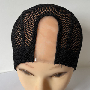 Tốt nhất phụ kiện tóc thông gió co giãn tóc giả màu đen <span class=keywords><strong>Net</strong></span> mũ để làm tóc giả ban nhạc đàn hồi U Phần mái vòm Tóc Giả mũ với <span class=keywords><strong>Mono</strong></span> ren - Product Image 2