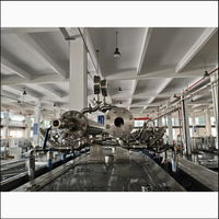 Machine d'emballage de remplissage automatique à grande vitesse pour huile de palme raffinée, pesage linéaire, trois rangées, poussée, 8-25L
