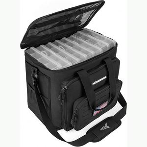 Sac à dos de pêche avec porte-cannes et 4 boîtes à pêche, sac de pêche d'extérieur avec housse de pluie imperméable, échantillon gratuit - Product Image 2