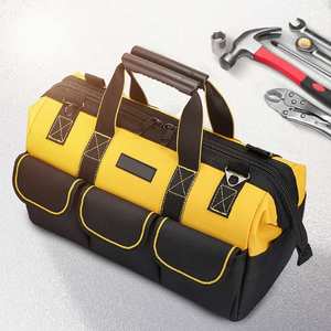 Bolsa Táctica de Herramientas, Negra, Grande, Portátil, con Base Rígida, Fabricada para Trabajo Pesado, con Herramientas para Ingeniería - Product Image 3