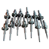Vis à billes à bride en acier inoxydable de haute précision avec joints de déflecteur et filetage roulé pour roulement à mouvement linéaire de routeur CNC