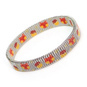 Pulsera étnica de acero inoxidable con diseño de Huizi Retro, brazalete con amuleto de la suerte - Product Image 3