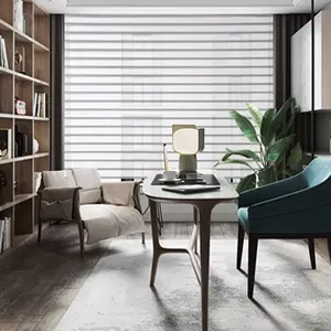 RunChen Blackout Shades 100% poliestere Zebra Blinds tessuto Privacy tende per finestre tessuto