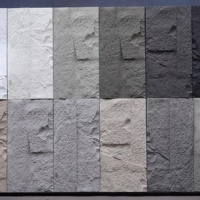 Panneau mural décoratif imperméable en fausse pierre polyuréthane Revêtement en pierre artificielle PU Placage de mur en pierre naturelle manufacturée