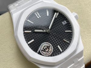 Nouvelle super qualité mécanique lumineuse 41mm APS usine 4302 mouvement 15500 montre en céramique blanche saphir étanche - Product Image 2