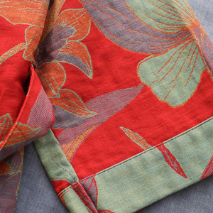 HUOYOUNG personalizado <span class=keywords><strong>mujer</strong></span> Kimono Collar lujoso Hotel impreso 100% algodón Seersucker gasa Albornoz familia <span class=keywords><strong>ducha</strong></span> <span class=keywords><strong>bata</strong></span> <span class=keywords><strong>Mujer</strong></span> - Product Image 3