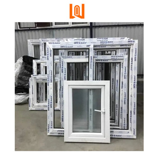 Wanjia bán buôn nhà cửa sổ kính mới nhất pháp PVC cửa sổ Tempered <span class=keywords><strong>uPVC</strong></span> cửa sổ đẩy ra cửa sổ khuôn cửa sổ - Product Image 2