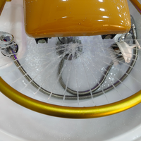 Thai Shampooing Massage Lit Tête Spa Cascade Cheveux Lavage Salon Shampooing Lit Jaune