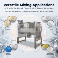 Mélangeur à ruban de grande capacité, machine de mélange industrielle horizontale en forme de U, mélangeur de poudre sèche SUS304